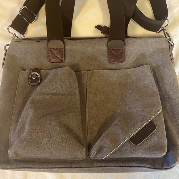 Tolfe Tough Life Brown/ Grey Tote Bag - Picture 1 of 8